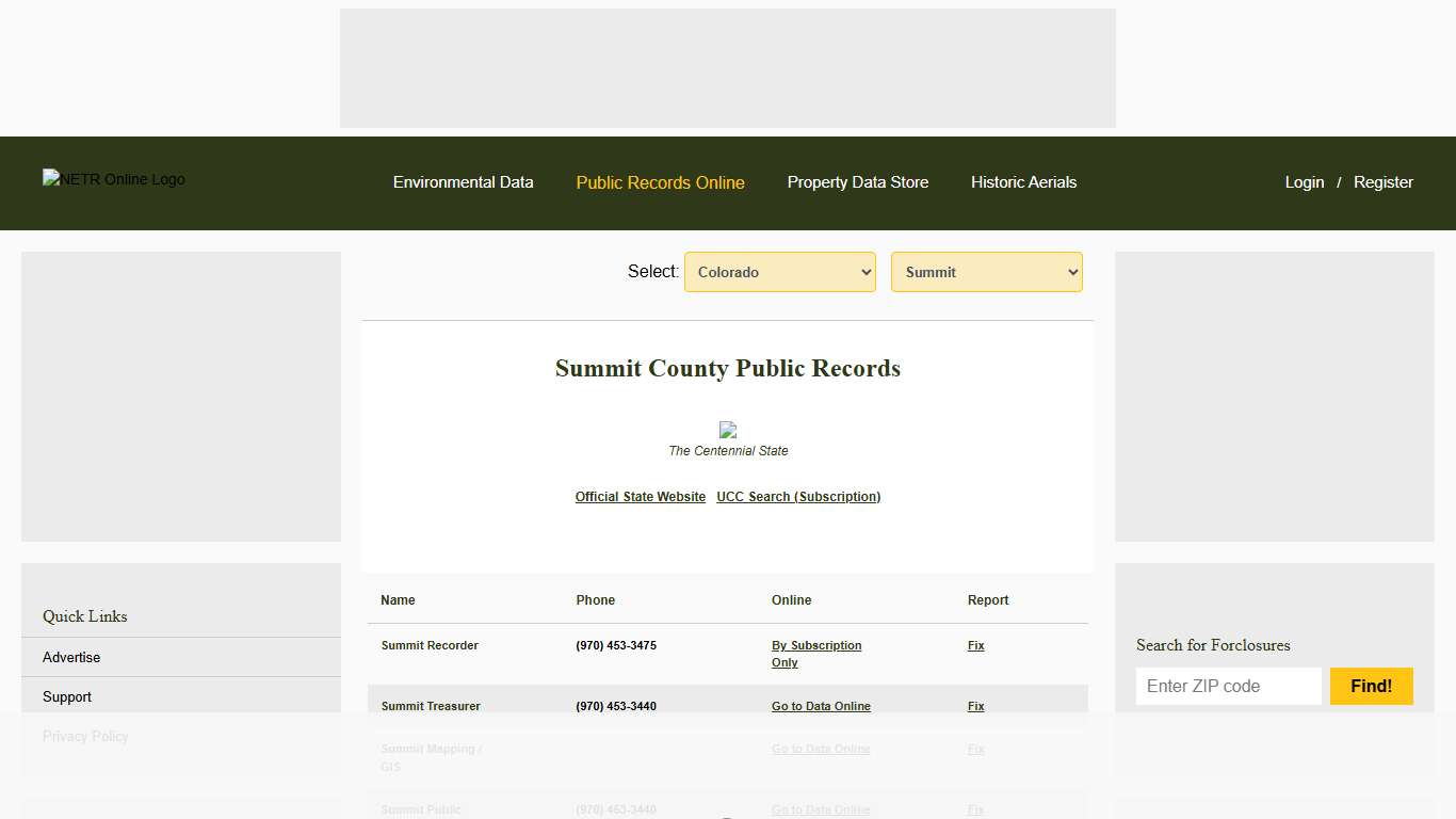 NETR Online • Summit • Summit Public Records, Search Summit Records, Summit Property Tax, Colorado Property Search, Colorado Assessor